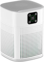 Air Purifiers for Bedroom, Honeyuan H13 HEPA Air Purifier for Home Large Room 1095 sqft, Air purifiers with 360°Air Intake, 3 Fan Speeds, 3-Stage Filtration, White