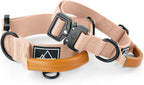 MADE TO ROAM Control Dog Collar | Leather Handle & Heavy Duty Metal Buckle | Premium adjustable collar with vegan leather handle. Fits medium to large dogs. 15 colors. Matching leash & harness