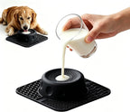 Slow Feeder Dog Bowls with Rolling Ball & Lick Mat for Dogs and Cats | 550ML Anti-Slip Dog Lick Bowl for or Large/Medium/Small Dogs and Cats Slow Feeding & Oral Hygiene, for Liquid and Thick Treat