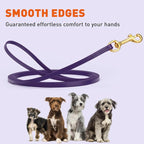 Viper Biothane K9 Working Dog Leash Waterproof Lead for Tracking Training Schutzhund Odor-Proof Long Line with Solid Brass Snap for Puppy Medium and Large Dogs, 20ft Violet Purple