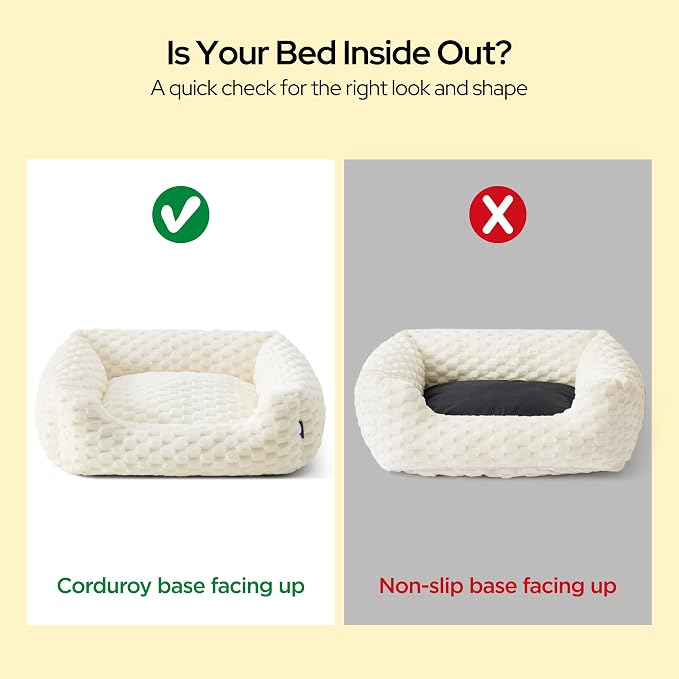 Bedsure Washable Fluffy Cute Cat Bed for Indoor Cats & Kitten,20 Inch Grey | Bubble Fleece Kitten Bed, Cuddler Cat Couch with Neck Bolster for Small Dogs, Machine Washable, Anti-Slip Base, Up to 10 lbs