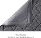 unipaws Cat Litter Trapping Mat, Litter Box Scatter Control Pad | Litter Free Floors and Urine Waterproof, Gentle on Paws, No Phthalate