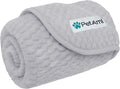 PetAmi Waterproof Dog Blanket, Leakproof Puppy Blanket, 24x32 Light Gray | For Small Medium Pets, Furniture Sofa Couch Cover Protector, Fleece Throw Indoor Cat Kitten, Reversible Washable Soft Plush