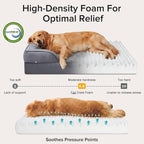 INVENHO Orthopedic Extra Large Dog Bed, XXL Waterproof Dog Sofa, Egg-Crate Foam Couch with Washable Removable Cover, Waterproof Lining and Nonskid Bottom