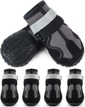 MIGOHI Dog Shoes for Small Dogs, Dog Boots & Paw Protectors for Hot Pavement, Snow & Ice, Waterproof Booties for Rainy Walks, Anti-Slip Shoes for Dogs Hard Floors, Hiking, Black Size 2