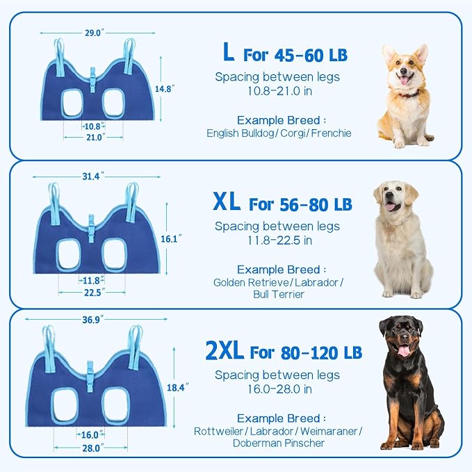 Supet Dog Grooming Hammock, Dog Hanging Harness for Nail Trimming Doorframe, Pet Holder Restraint for Clipping Nails, Pet Hoist Sling for Cutting Nails, Ear & Eye Cleaning, Medicine at Home (S)