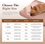 Large Orthopedic Dog Crate Bed with Waterproof Lining | Egg crate foam for joint support. Soft plush surface. Non-slip bottom. Removable & machine washable cover. OEKO-TEX certified
