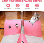 4-Way Cat Tunnel for Indoor Cats, Interactive Toy with Plush Ball | 35.4" Multi-Entrance Cat Play Tunnel with Cozy Hideaway Space, Provides Enrichment, Exercise, Exploration & Interactive Play