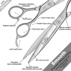 High-end Professional Dog Grooming Scissors Pet Grooming Shears 7 Inches Extremely Very Sharp Made Of Stainless Steel Alloy By Hand For Dog Cat Groomer