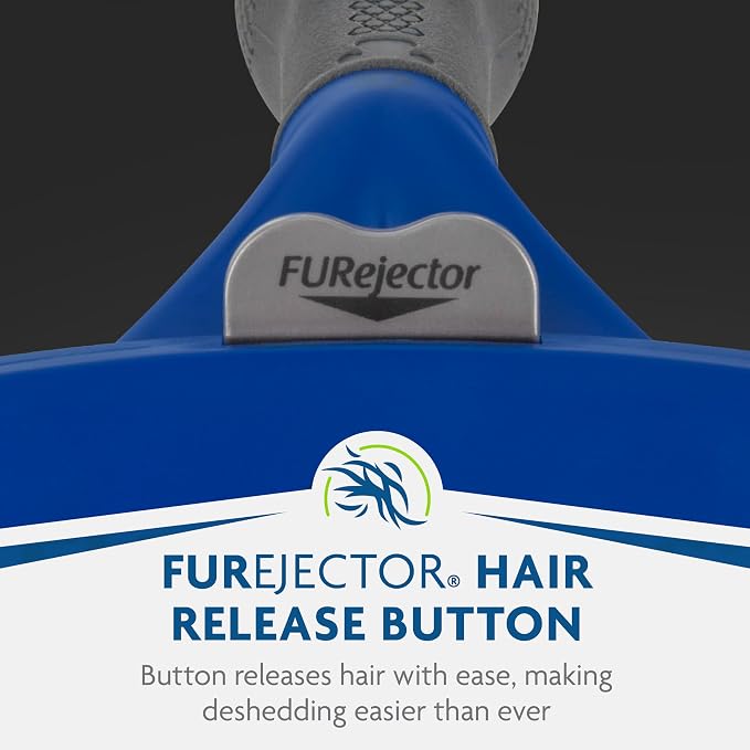 FURminator Large Dog Undercoat deShedding Tool for Short Hair | Reduces Loose Hair From Shedding, Easy Clean-Up, For Dogs Over 50 lbs, Use Weekly, Ergonomic Handle For Comfort