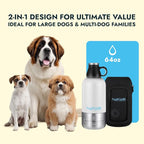 Hydropet Portable Dog Water Bottle 64oz Stainless Steel BPA Free Leak Proof