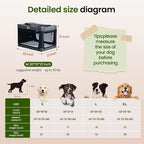 Portable Collapsible Soft Dog Crate for Medium Dogs,30in Black | Oxford Cloth Travel Camping dog kennel with 4 Mesh Windows & 2 Storage Pockets,for Indoor & Outdoor Use
