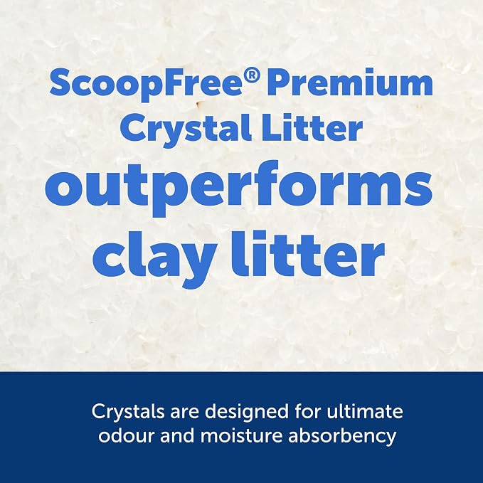 PetSafe ScoopFree Premium Crystal Litter, Fragrance Free, 4.3Lb Bag, 2 Pack
