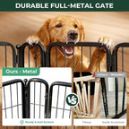 FXW Dog Gate, Extra Wide Adjustable for Openings Up to 83", 40" H | Flexible Space Control, Easy Walk-Through Access, 2 Panels + 1 Gate, For Medium & Large Dogs, Garage Use