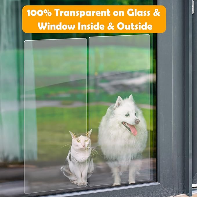 Heavy Duty Door Protector from Dog Scratching 2-Pack 40 x 16'', PVC Custom-Cut Anti Dog Scratch Furniture Protector for Cat