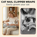 Cat Grooming Wrap, Self Adhesive Cats Anti-Escape Wrap, (6-10lbs) | Anti-Scratch Burrito Restraint Blanket, for Cutting Nails, Calming Cat Swaddle Wrap for Medicine Ear Cleaning, Dental Care