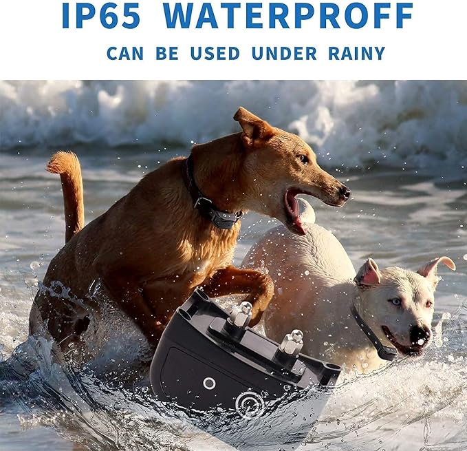 Plkm Dog Wireless Fence Pet Electric Container System | No Randomly Correction Safe Harmless Dog Fence, Adjustable Control Range, Waterproof Rechargeable Dog Fence Collar Receiver