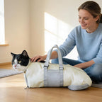 Cinf Cat Restraint Grooming Bag, Anti-Scratch Tool for Nail Trimming | Safe grooming restraint bag controls cat movement for bathing, nail trimming, injections and veterinary examinations