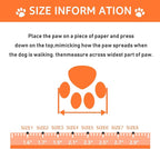 XSY&G Dog Boots,Waterproof Dog Shoes,Dog Booties with Reflective Strips Rugged Anti-Slip Sole and Skid-Proof,Outdoor Dog Shoes for Small Medium Large Dogs 4Pcs Orange-Size 4