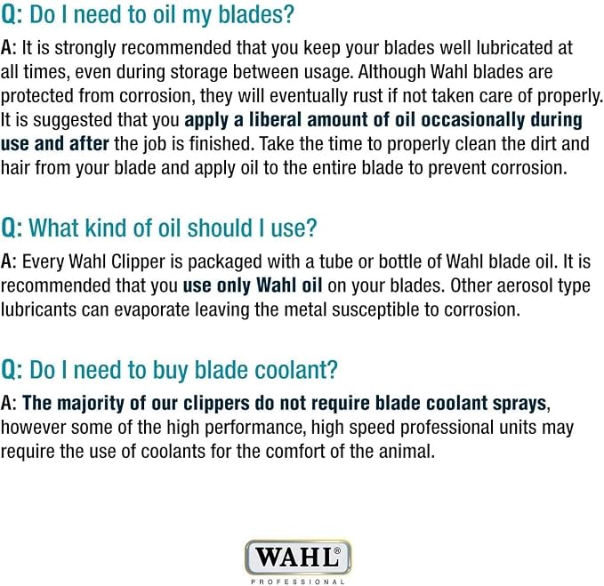 Wahl Professional Animal Competition Blade, 2376-100, 3F | Extra Coarse, Detachable Blade with 25/64 in Cut Length