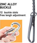 EXCELLENT ELITE SPANKER Tactical Military Bungee Nylon Dog Leash Adjustable | Adjustable No Pull Leads Rope Quick Release with 2 Control Handle heavy duty durable for training huntingfor medium large dog