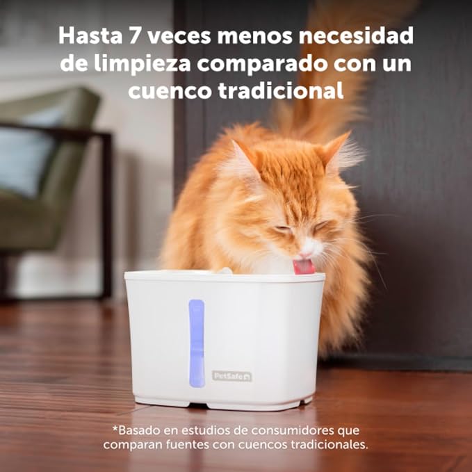 PetSafe Viva Pet Fountain - Encourages Healthy Hydration - Automatic Water Dispenser with Double Filtration - Ultra Quiet Water Fountain - Easy to Assemble & Clean - Stainless Steel - 64 oz | Whisper-Quiet Pump Encourages Hydration, BPA-Free, Dishwashe...