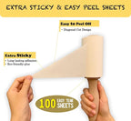 Lint Roller Refills 4", 800 Sheets, for Evercare, Extra Sticky | 8-pack, 100 sheets each. Easy tear-off. Fits 4" rollers with 1.5" core. For pet hair, clothes, furniture.