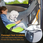 VIVAGLORY Dog Seat Cover Dog Hammock, Large, Grey | Seat Cover for Car Suv & Truck, Back Backseat Split Hair Resistant Protector for Pet