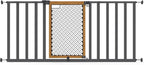Ingenuity Ingenuity Thruway 60XW Series Extra Wide Safety Pet&Baby Gate,30"-60" Wide,26" Tall,Pressure or Hardware Mounted,Install Wall to Wall in Doorway or Stairway–Honey Oak Stained Wood&Metal