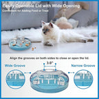 Interactive Cat Treat Puzzle Enrichment Toys, Sky Blue | Cat Puzzle Feeder, Slow Feeder, Food Maze, Mental Stimulation Foraging Toys, for Indoor Cats and Kittens