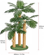 LEMONDA 31.5Inch Cat Scratching Post | Cat Scratcher Tree, Cat Scratching Posts,3 Scratching Poles,2 Interactive Dangling Balls, For Indoor Kitten & Adult Cats