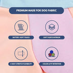 Spark Paws Dog Hoodie – Premium Dog Sweater for Small, Medium, and Large Dogs | Warm Outfits for French Bulldogs, Pitbull, Puppy, Winter Jacket Alternative - Cotton Candy - L