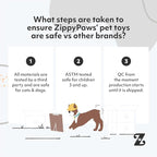 ZippyPaws RopeTugz - Durable Dog Pull Rope Toy, Interactive Tug of War for Large, Medium, & Small Dogs, Squeaky Pet Products to Keep Them Busy, Made with Heavy Duty Climbing Rope - Red Monkey