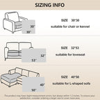 gogobunny 100% Double-Sided Waterproof Dog Bed Cover Pet Blanket Sofa Couch Furniture Protector for Puppy Large Dog Cat, Reversible (30x30 Inch (Pack of 1), Dark Beige/Light Beige)