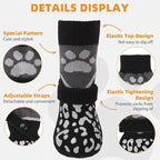 KOOLTAIL Dog Socks for Hot/Cold Pavement to Prevent Licking Paws for Hardwood Floors,Anti Slip,Pet Boots&Paw Protector with Grippers,Puppy Shoes Booties for Small Medium Large Senior Dogs