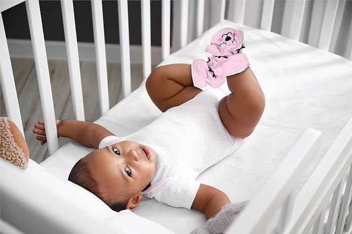 Cozy Fleece Baby Booties- Sherpa Baby Crib Booties Soft Soled Winter Shoes Unisex Fleece Booties Baby Boy, Baby Girl 0-6 Months