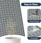 Silicone Cat Litter Mat 40" x 28" Cat Mat for Litter Box, Dark Grey | Extra Large Litter Box Mat, Waterproof Cat Litter Trapping Mat, Non-slip, Leakproof Kitty Litter Mat with Bone Pattern