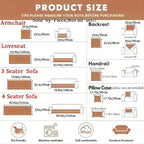 Couch Cover for Dogs, Washable Non Slip Sofa Cover for 3 Cushion Couch, Thick Soft Corduroy Couch Protector, Pet Friendly Furniture Slipcover for Cats Dogs, Sofa Cover for Living Room, Beige