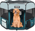JESPET Pet Dog Playpens 36", 45" & 61" Portable Soft Dog Exercise Pen Kennel with Carry Bag for Puppy Cats Kittens Rabbits, Indoor/Outdoor Use