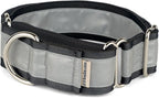 If It Barks - 1.5" Reflective Martingale Collar for Dogs - Adjustable - Made in USA - Strong, Durable, and Comfy - Ideal for Training - Suitable for Most Breeds - Medium, Black