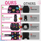 SCENEREAL Anti Slip Dog Socks to Prevent Licking Paws for Hardwood Floors | Double Sides Dog Shoes Boots & Paw Protectors for Hot/Cold Pavement, Dog Grippy Booties for Small Medium Large Senior Dogs