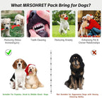 MRSOHRET Christmas Dog Toys, 9 Pack Dog Rope Toy, Puppy Chew Toy for Teething with Gift Bag, Plush Squeaky Toy, Christmas Stocking Stuffers for Small Medium Dogs