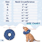 Supet Inflatable Dog Cone Collar Alternative After Surgery, Soft Donut Recovery E Collar for Neuter, Small Medium Large Dogs