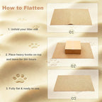 Cat Litter Mat, 35"x23" Large Litter Trapping Mat for Litter Box | Waterproof, Non-Slip Kitty Pad, Urine-Resistant, Scatter Control, Cut to Fit