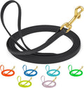 Viper Biothane Working Tracking Lead Leash Long Line for Dogs 2 Colors and 6 Sizes, 1/2" x 33ft, Black
