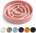 Ceramic Slow Feeder Dog Bowl 1.5 Cup Puzzle Dish for Small Medium Dogs | Glazed ceramic maze bowl with 1.5-cup capacity for dry or wet food, sized for small and medium dogs