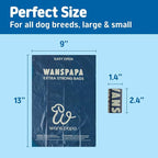 Dog Poop Bags, Activated Charcoal Odor Control, 20 Micron Extra Thick, Leak-Proof Pet Waste Bag Rolls for Dog Walking, 9x13" Poop Bag for Small to Large Dogs Doggy, 120 Count (8 Rolls)