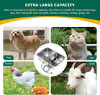6 Gallon Automatic Dog Water Bowl Dispenser Outdoor Dog Waterer | Stainless Steel Outside Extra Large Self Filling Auto Water Bowl for Dogs Cats Pets Livestock Chicken