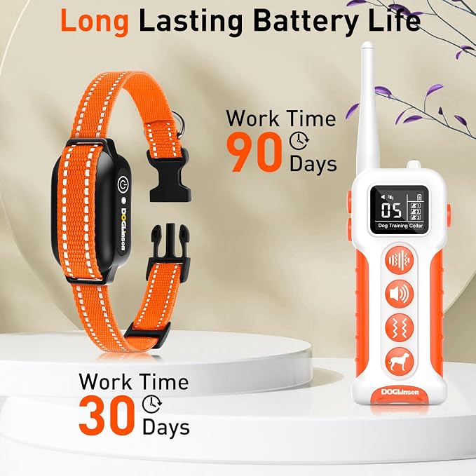 No Shock Dog Training Collar with Remote 3300ft Range | Vibrating Dog Collar, Vibration Collar for Small Medium Large Dogs, 9 Style Tones and Vibration Collar