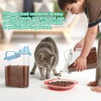 TBMax 2 Pack Rice Container Cereal Storage Container 3.2 Quarts, Kitchen Pantry Dry Food Storage Holder with Easy-Pouring Spout & Handy Cup, Small Pet Dog Cat Food Dispenser for Daily Feeding